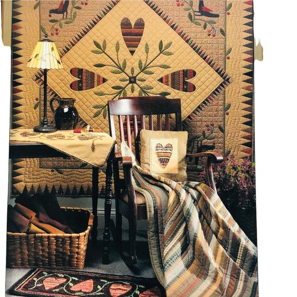 City Stitcher At The Heart Of Folkart Quilting Cross Stitch Crochet Patterns - Picture 2 of 11